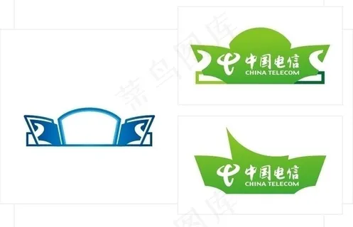 电信立体牌图片