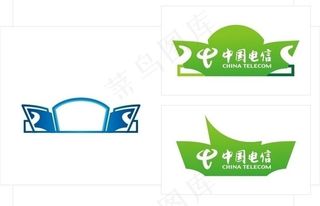 电信立体牌图片