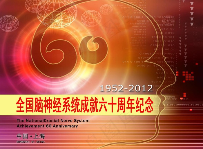 华山医院神经外科60周年图片psd模版下载