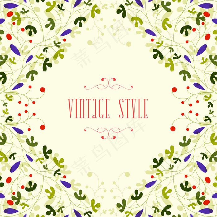 美丽花藤背景素材图片