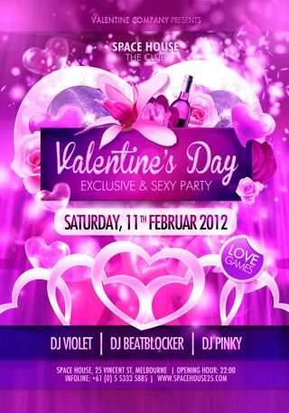 情人节唯美海报