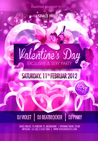 情人节唯美海报