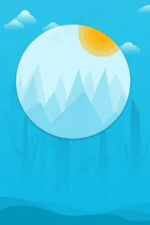 手绘卡通剪影背景 手绘卡通剪影背景