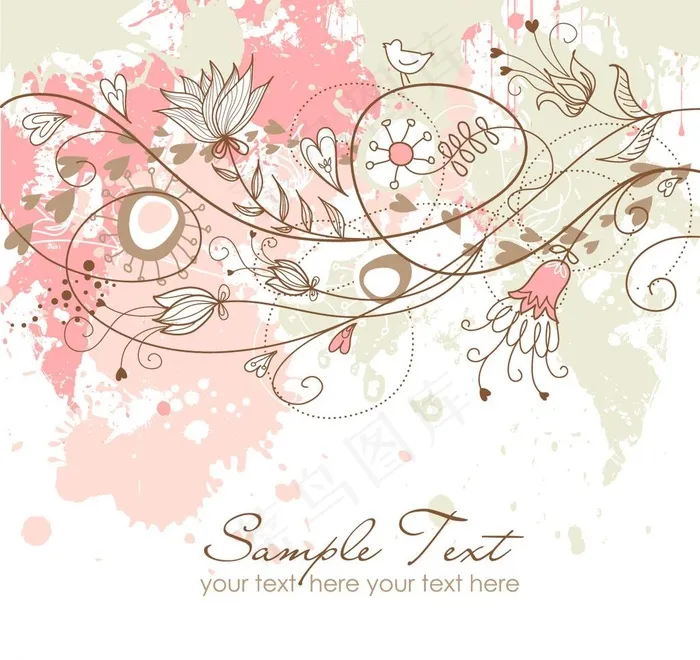 欧式传统花纹图片eps,ai矢量模版下载