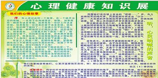 心里健康知识展览图片