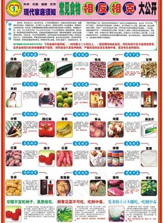 挂图 食物相克图片