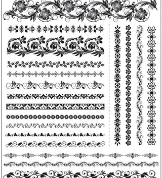 精美花纹花边矢量素材