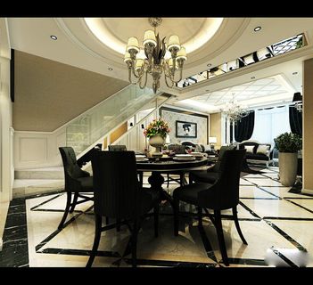 欧式客厅效果图