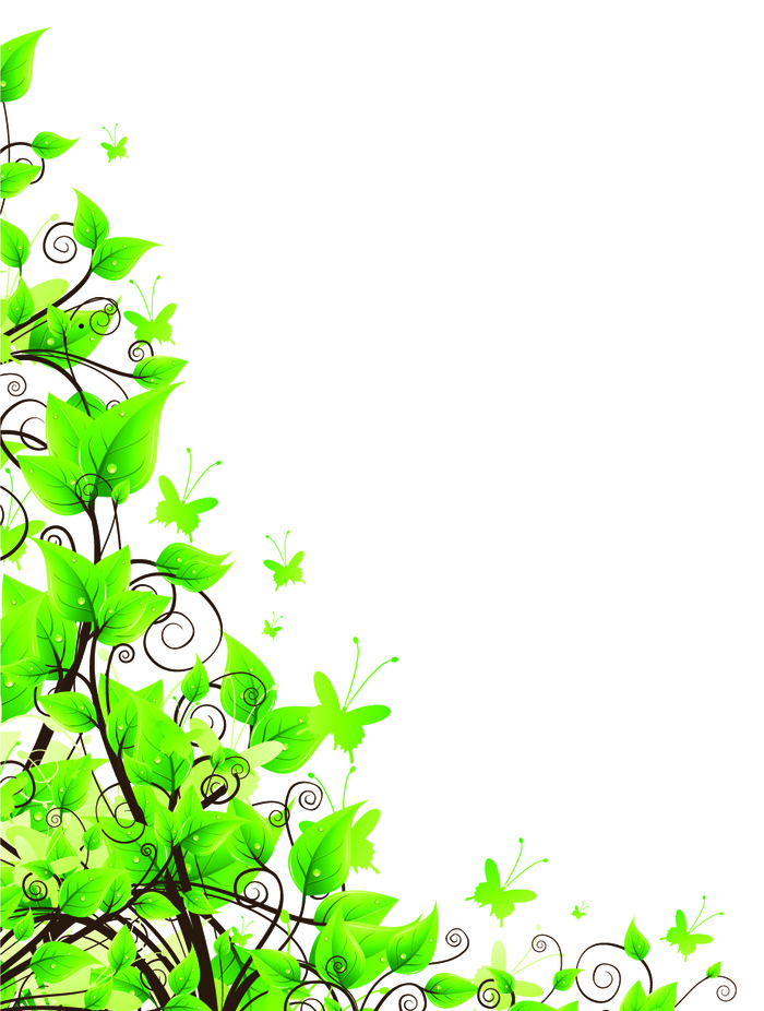 绿色叶子花纹矢量图下载eps,ai矢量模版下载