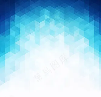 蓝色几何背景图片