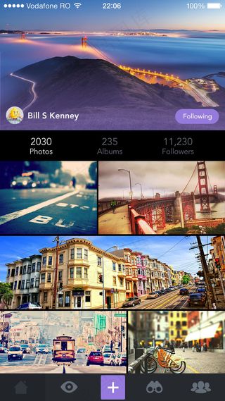 高端的照片处理APP页面