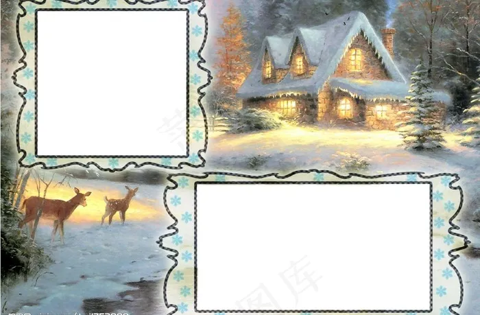 浪漫相框图片psd模版下载