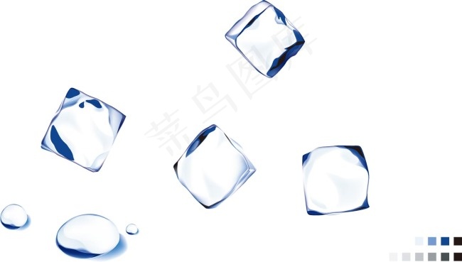 冰块形状ai矢量模版下载