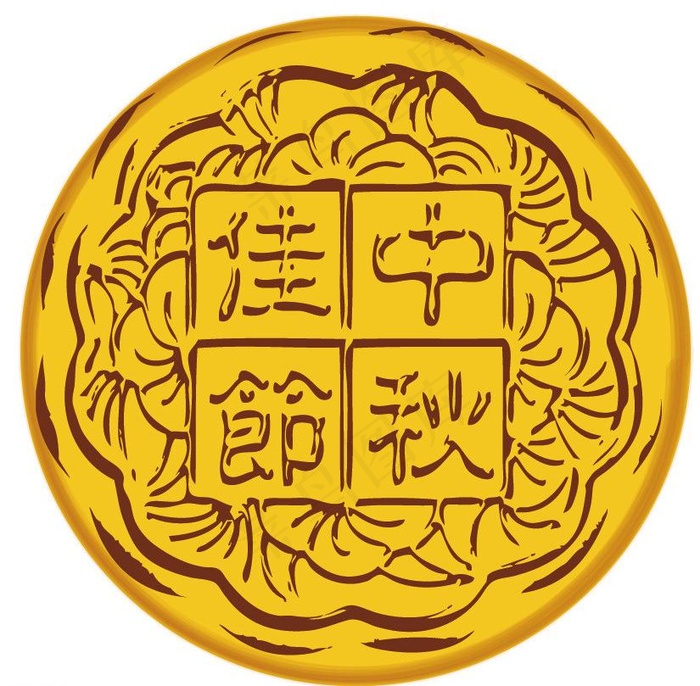 中秋矢量月饼图片ai矢量模版下载