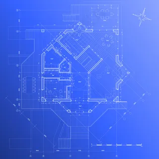 建筑图纸矢量素材