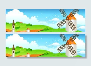 夏天风景素材图片