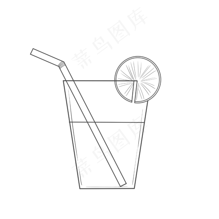 玻璃杯饮料简约杯子下午茶免扣素,免抠元素