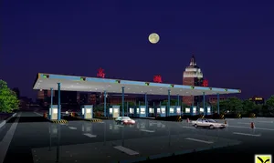 高潍岩收费站夜视图片