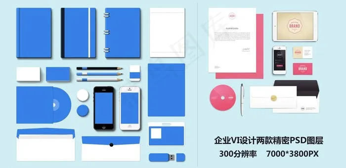 企业vi设计图片psd模版下载