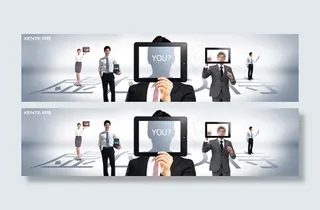 商务招聘海报素材