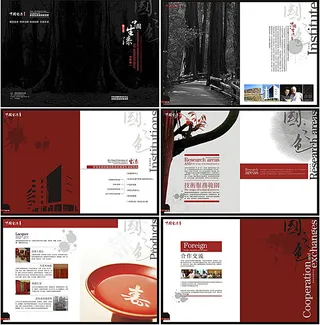 西安生漆矢量画册设计