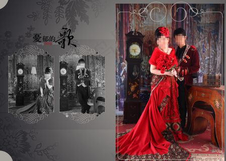 中国风婚纱模板