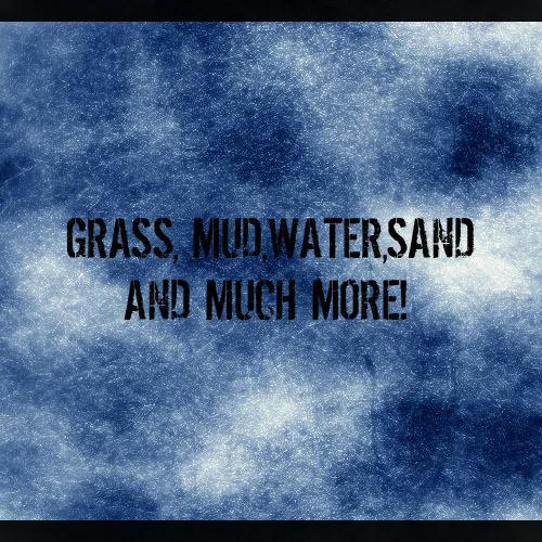 草，泥，水，沙子，和