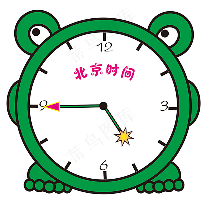 闹钟图片cdr矢量模版下载