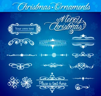 白色圣诞花纹花边