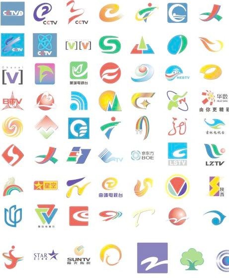 各省市电视台标志大集合 jpgcdr矢量模版下载