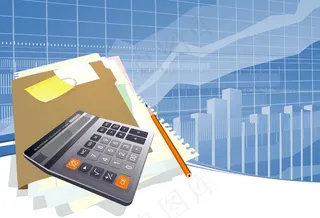 摘要金融背景矢量