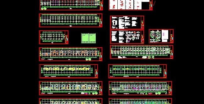 小区欧式商业街框架结构施工图