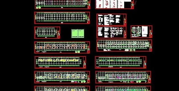 小区欧式商业街框架结构施工图