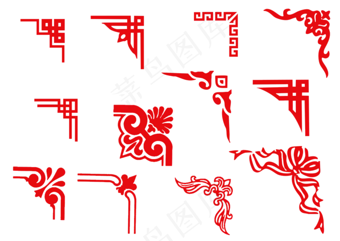花纹复古边框中国风素材