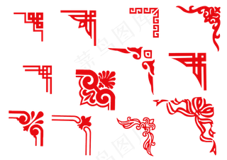 花纹复古边框中国风素材