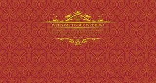 红色+金色婚礼背景图片1.zip