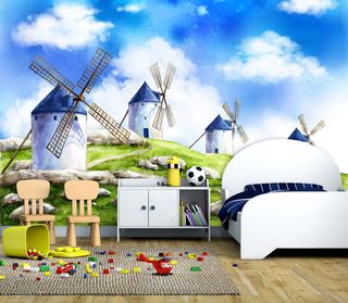 儿童房间装饰卡通背景墙