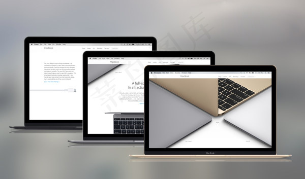 新型电脑模型矢量图