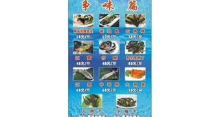 鱼类价目牌图片