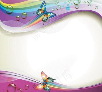 动感梦幻蝴蝶背景图片