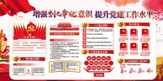 提升党建工作水平宣传展板设计