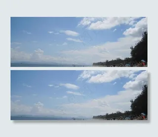 夏天的海滩图片