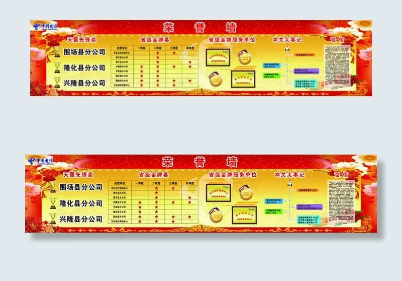 年会展板psd模版下载