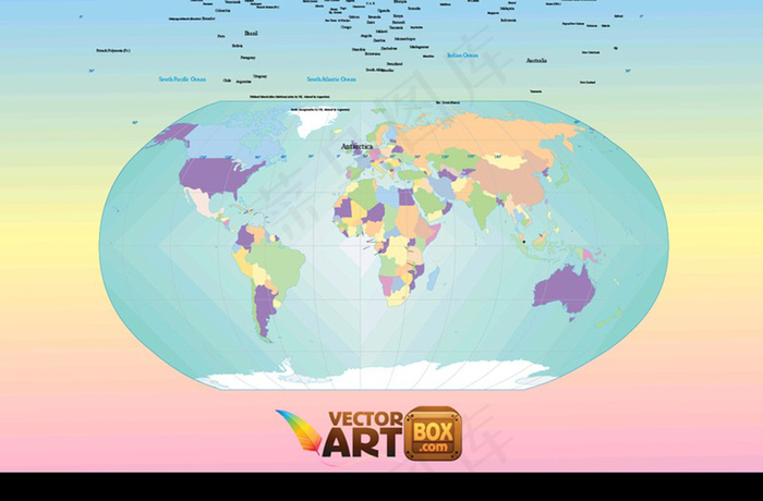 世界地图手机APP界面