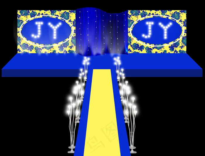 蓝色婚礼设计(11584X8838(DPI:300))psd模版下载