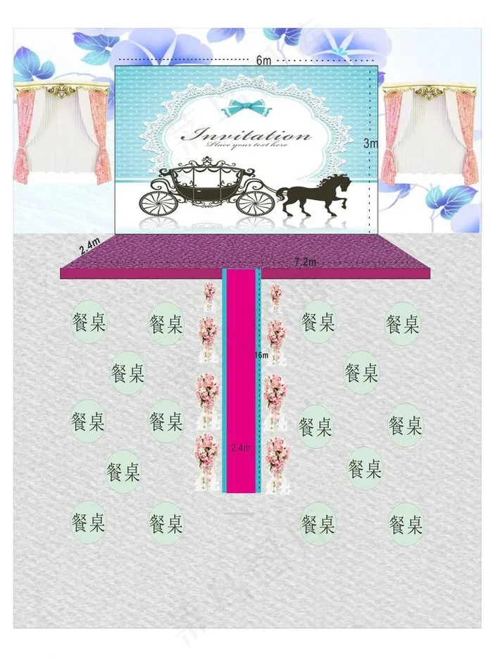 黄海酒店中华厅平面图图片cdr矢量模版下载