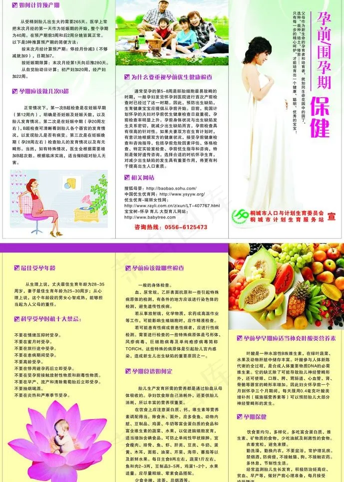 孕前保健图片cdr矢量模版下载