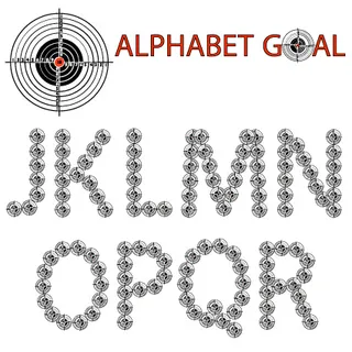 创造性的字母目标设计矢量图02