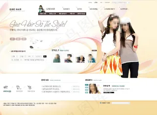 橙色服装网站模版PSD源文件