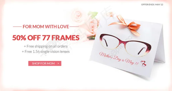 母亲节眼镜banner